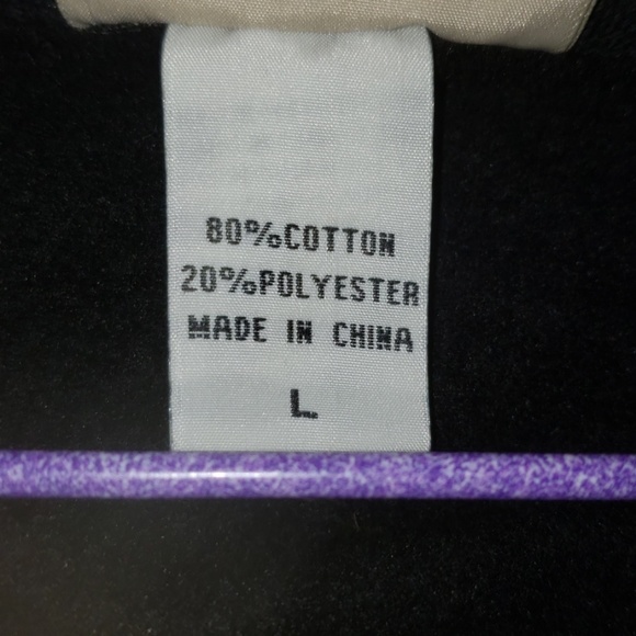 *EUC AcesDesign Embellished Black Hooded Size LG - Picture 6 of 6